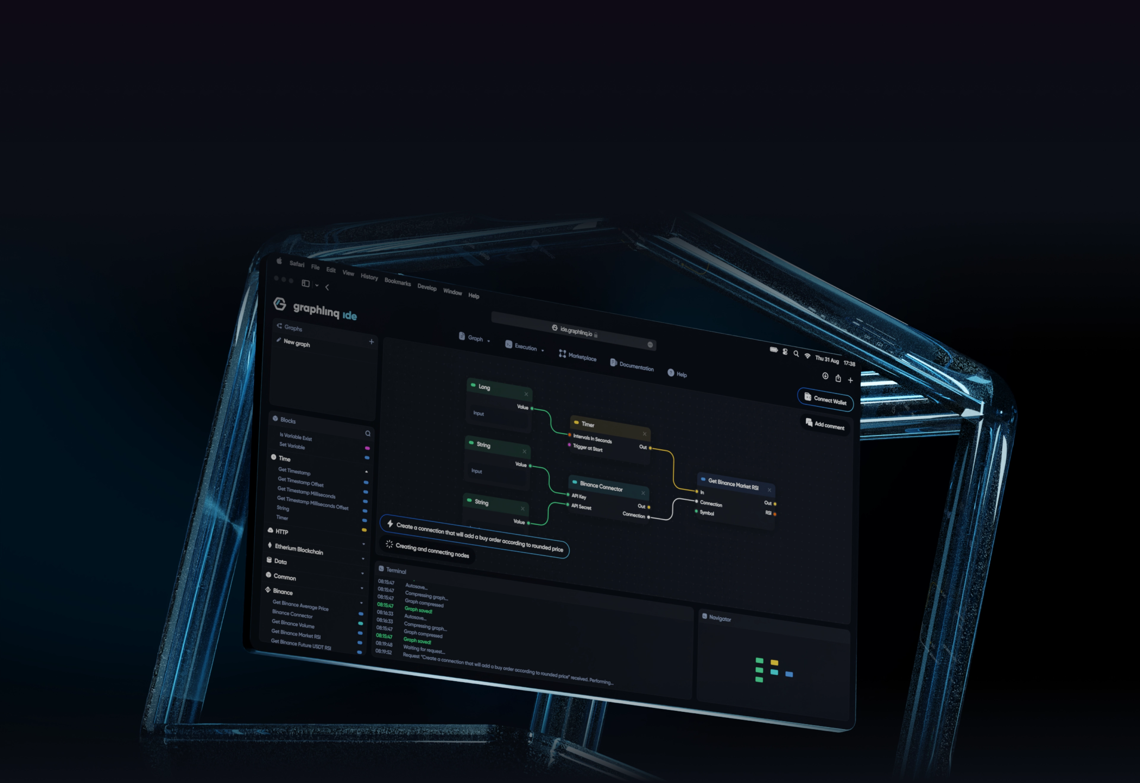 GraphLinq Hub interface