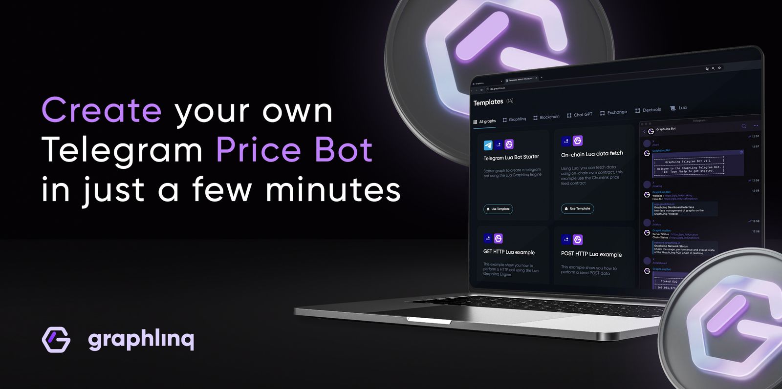 GraphLinq tutorial — correct telegram price bot