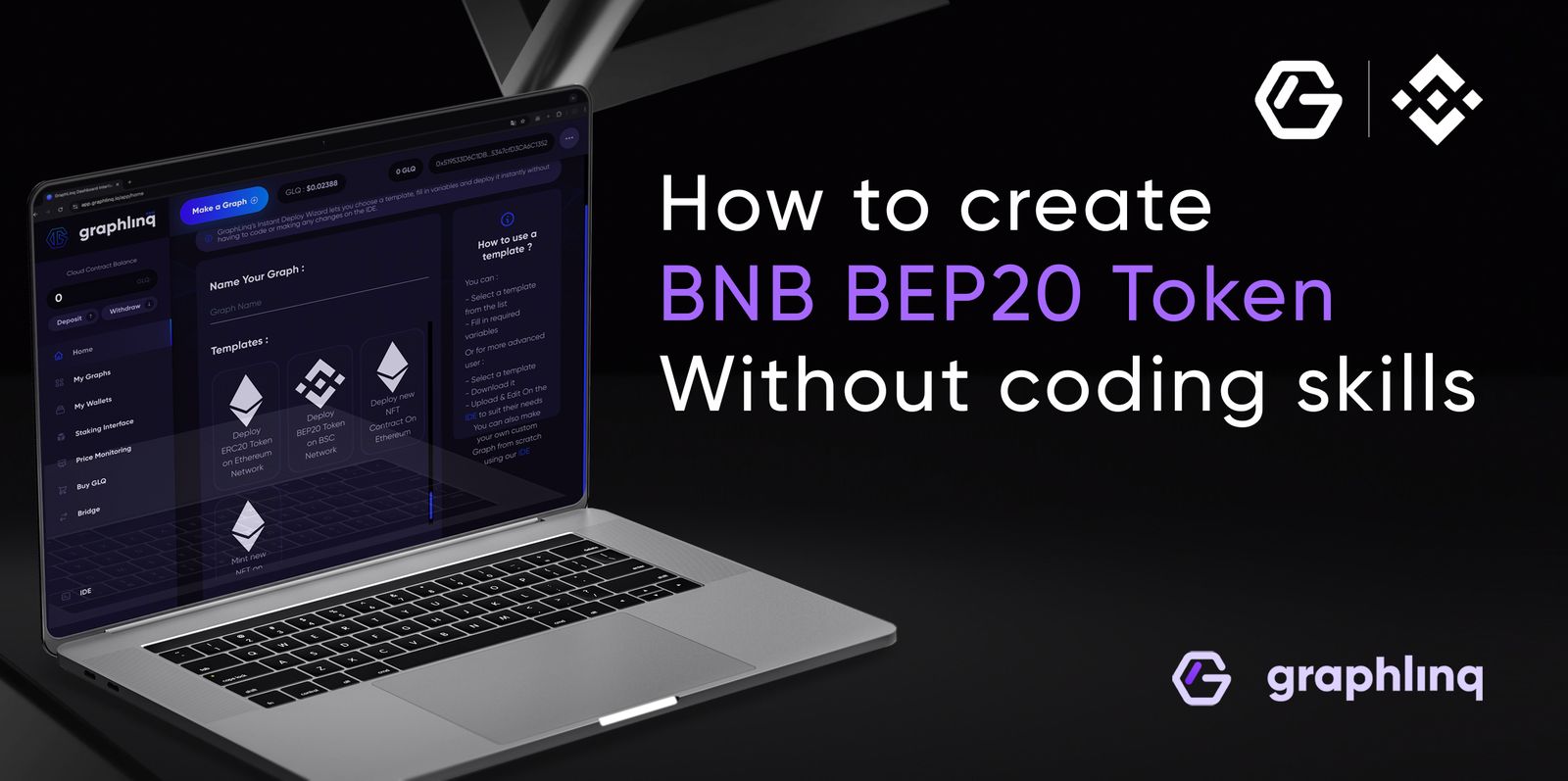 GraphLinq tutorial — BNB BEP20 token